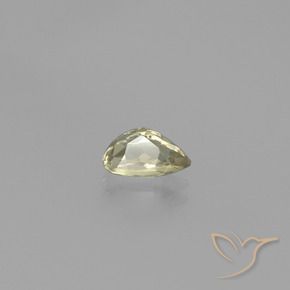 Diásporo com mudança de cor amarelo médio Natural 0.83ct, Formato de pêra, VVS-VS