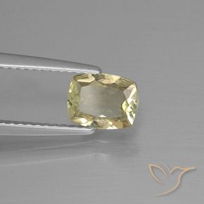Diásporo com mudança de cor Luz amarela Natural 0.92ct, Almofada, VS-SI