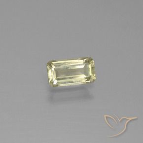 Diásporo com mudança de cor Amarelo muito claro Natural 0.78ct, Corte Octógono / Esmeralda, VS
