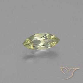 Diásporo com mudança de cor amarelo médio Natural 0.78ct, Marquesa, VS