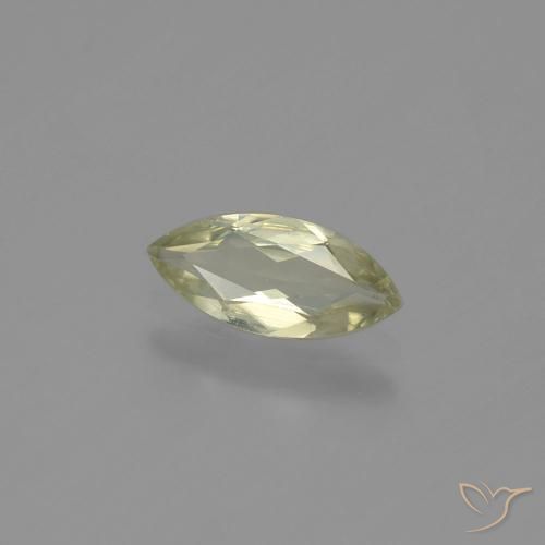 Diásporo com mudança de cor amarelo bege Natural 0.81ct, Marquesa, VS