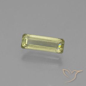 Diásporo com mudança de cor amarelo bege Natural 1.35ct, Corte Octógono / Esmeralda, VS-SI