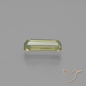 Diásporo com mudança de cor amarelo bege Natural 1.35ct, Corte Octógono / Esmeralda, VS-SI
