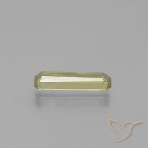 Diásporo com mudança de cor amarelo bege Natural 1.27ct, Corte Octógono / Esmeralda, SI