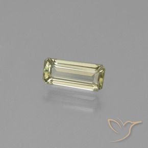 Diásporo com mudança de cor Amarelo Muito Pálido Natural 1.03ct, Corte Octógono / Esmeralda, VVS-VS
