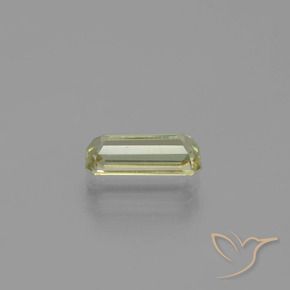 Diásporo com mudança de cor Amarelo Muito Pálido Natural 1.03ct, Corte Octógono / Esmeralda, VVS-VS