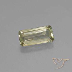 Diásporo com mudança de cor amarelo bege Natural 1.10ct, Corte Octógono / Esmeralda, VS-SI