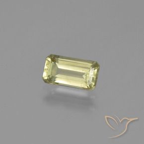 Diásporo com mudança de cor Amarelo verde Natural 1.07ct, Corte Octógono / Esmeralda, VS-SI