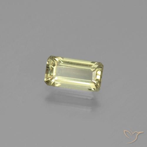 Diásporo com mudança de cor Luz amarela Natural 1.12ct, Corte Octógono / Esmeralda, VS