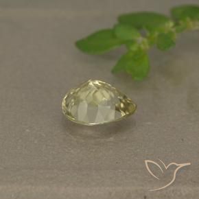 Diásporo com mudança de cor Luz amarela Natural 1.03ct, Formato de pêra, VS