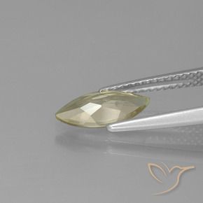 Diásporo com mudança de cor Amarelo Terroso Natural 1.06ct, Marquesa, VS