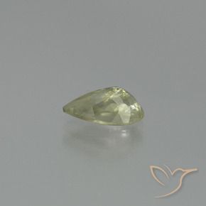 Diásporo com mudança de cor Luz amarela Natural 1.26ct, Formato de pêra, SI