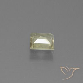 Diásporo com mudança de cor Amarelo Muito Pálido Natural 0.68ct, Quadrado, VS-SI