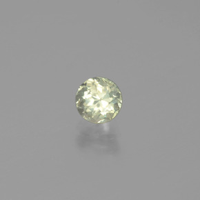 Diasporo de mudança de cor amarelo natural 0,63ct, corte redondo, VS