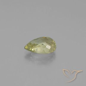 Diásporo com mudança de cor Amarelo Muito Pálido Natural 3.24ct, Formato de pêra, VS-SI