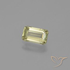 Diásporo com mudança de cor amarelo médio Natural 1.06ct, Corte Octógono / Esmeralda, VS-SI