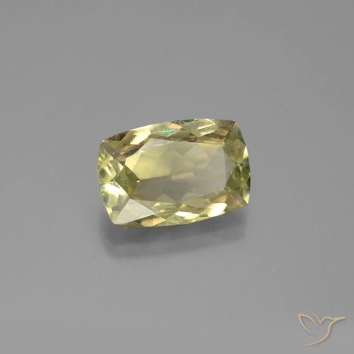 Diásporo com mudança de cor amarelo médio Natural 4.89ct, Almofada, SI