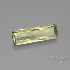 Diásporo com mudança de cor Amarelo Claro Verde Natural 6.71ct, Corte Esmeralda, VS