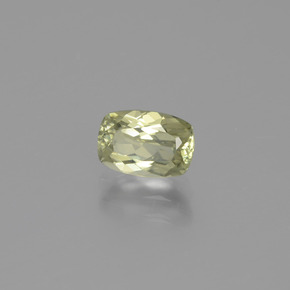 Diasporo de mudança de cor amarelo natural 1,31ct, almofada cortada, VVS