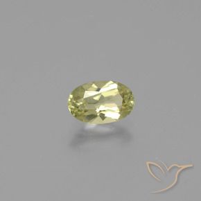 Diasporo de mudança de cor amarelo natural 1,14ct, corte oval, VVS-VS