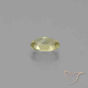 Diasporo de mudança de cor amarelo natural 1,14ct, corte oval, VVS-VS