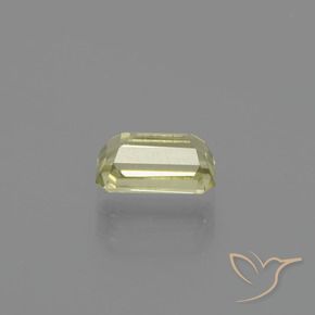 Diásporo com mudança de cor Amarelo muito claro Natural 0.93ct, Corte Octógono / Esmeralda, VVS-VS