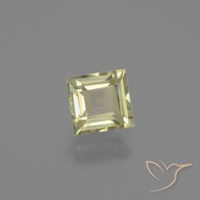 Diásporo com mudança de cor Amarelo muito claro Natural 0.97ct, Quadrado, VVS-VS