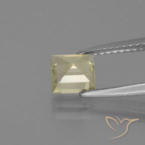 Diásporo com mudança de cor Amarelo muito claro Natural 0.97ct, Quadrado, VVS-VS