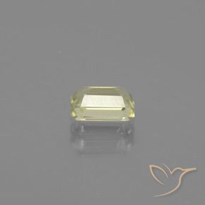 Diásporo com mudança de cor Amarelo Dourado Claro Natural 0.96ct, Corte Octógono / Esmeralda, VVS-VS