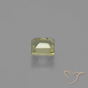 Diásporo com mudança de cor Luz amarela Natural 0.78ct, Quadrado, VVS-VS