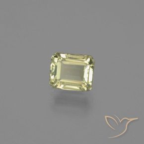 Diásporo com mudança de cor Amarelo muito claro Natural 0.94ct, Corte Octógono / Esmeralda, VVS-VS