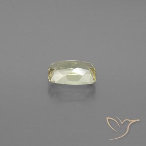 Diásporo com mudança de cor amarelo bege Natural 1.17ct, Almofada, VVS