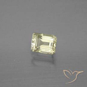 Diásporo com mudança de cor Luz amarela Natural 1.14ct, Corte Octógono / Esmeralda, VVS-VS