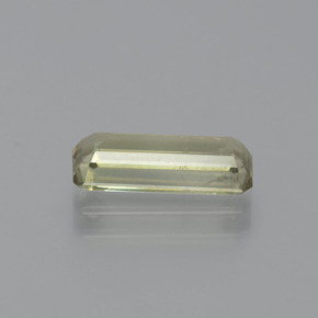 Diasporo de mudança de cor amarelo natural 1,62ct, corte esmeralda, VS-SI