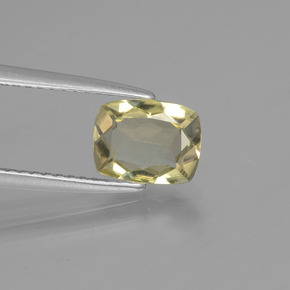 Diasporo de mudança de cor  natural 1,25ct, almofada cortada, VVS