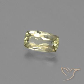Diasporo de mudança de cor amarelo natural 1,27ct, almofada cortada, VVS-VS