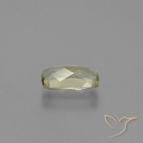 Diasporo de mudança de cor amarelo natural 1,27ct, almofada cortada, VVS-VS
