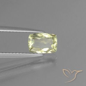 Diásporo com mudança de cor Amarelo muito claro Natural 1.13ct, Almofada, VVS