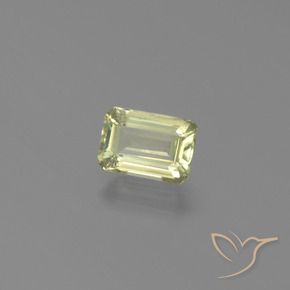 Diásporo com mudança de cor Amarelo muito claro Natural 1.18ct, Corte Octógono / Esmeralda, VS
