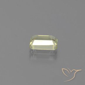 Diásporo com mudança de cor Amarelo muito claro Natural 1.18ct, Corte Octógono / Esmeralda, VS