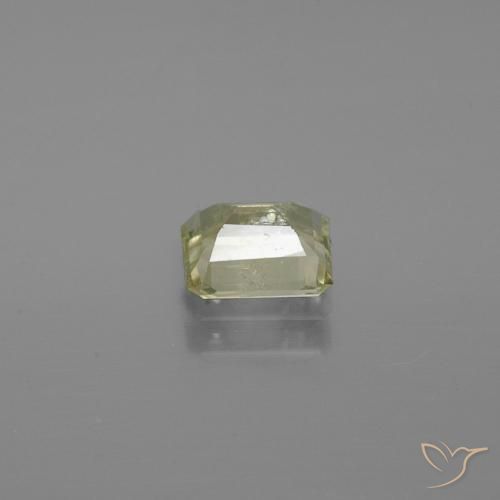 Diásporo com mudança de cor Luz amarela Natural 0.88ct, Corte Octógono / Esmeralda, SI