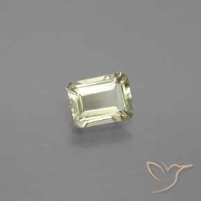 Diásporo com mudança de cor Luz amarela Natural 1.09ct, Corte Octógono / Esmeralda, VS-SI