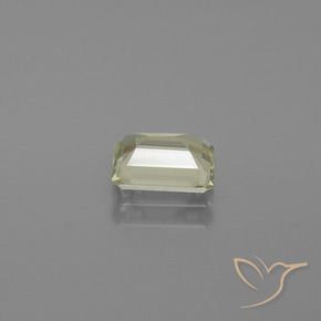 Diásporo com mudança de cor Luz amarela Natural 1.09ct, Corte Octógono / Esmeralda, VS-SI