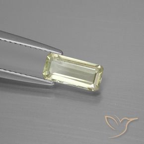 Diásporo com mudança de cor Luz amarela Natural 0.97ct, Corte Octógono / Esmeralda, VS