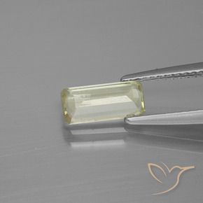 Diásporo com mudança de cor Luz amarela Natural 0.97ct, Corte Octógono / Esmeralda, VS