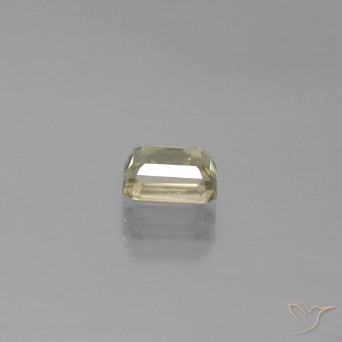 Diásporo com mudança de cor Amarelo acastanhado Natural 1.23ct, Corte Octógono / Esmeralda, VS