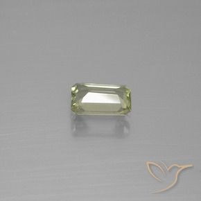 Diásporo com mudança de cor Amarelo acastanhado Natural 0.86ct, Corte Octógono / Esmeralda, VVS-VS