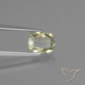 Diásporo com mudança de cor Luz amarela Natural 1.14ct, Almofada, VS