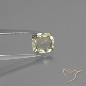 Diásporo com mudança de cor Amarelo muito claro Natural 1.05ct, Almofada, VVS-VS