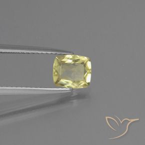 Diásporo com mudança de cor Amarelo verde Natural 1.09ct, Almofada, VS